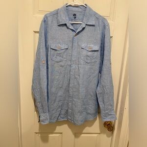 Ocean & Coast Linen Button Down Shirt Mens Shirt Outdoor Casual Beach